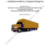 BIZNESPLAN firma transportowa (międzynarodowy transport drogowy)