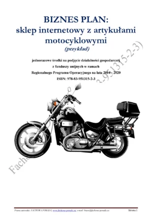 BIZNESPLAN sklep internetowy z artykułami motocyklowymi