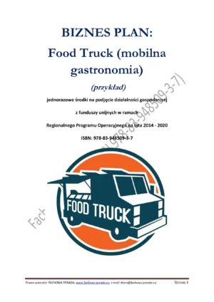 BIZNESPLAN Food Truck (mobilna gastronomia)