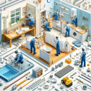 Przykładowe biznesplany Prace hydrauliczne w różnych pomieszczeniach.