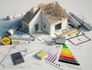 Przykładowe biznesplany a house on top of blueprints