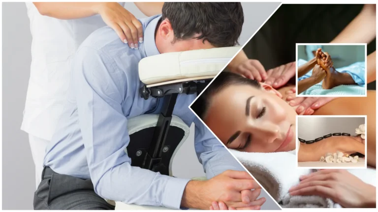 a man receiving a massage
