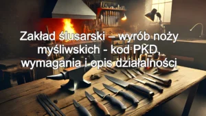 Zakład ślusarski – wyrób noży myśliwskich - kod PKD 2025 (Polska Klasyfikacja Działalności), wymagania i opis działalności