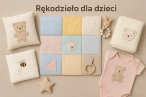 baby clothes and toys on a table