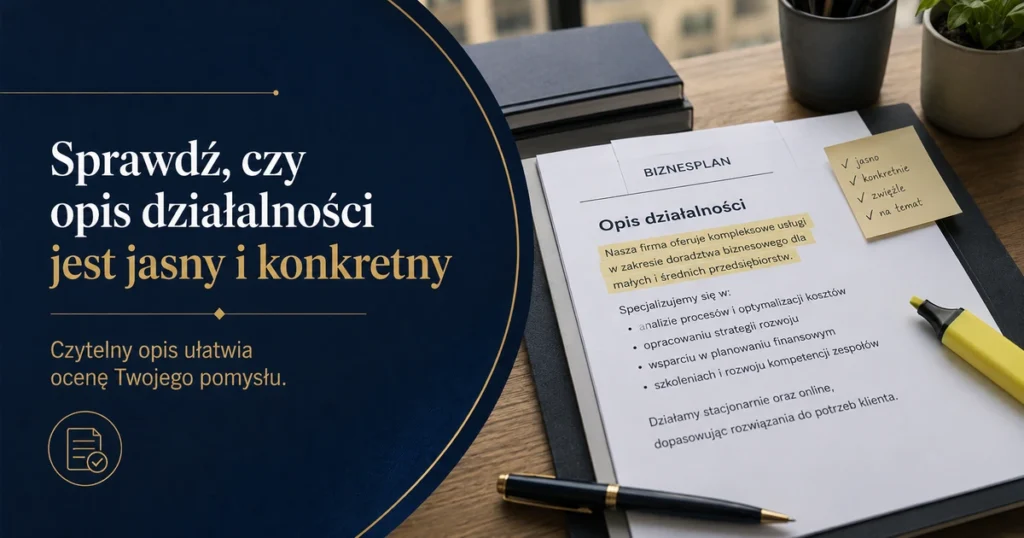 Przykładowe biznesplany Jak sprawdzić poprawność biznesplanu