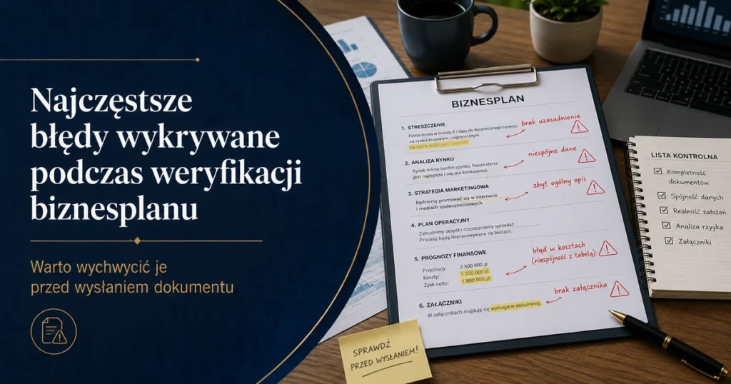 Przykładowe biznesplany Jak sprawdzić poprawność biznesplanu