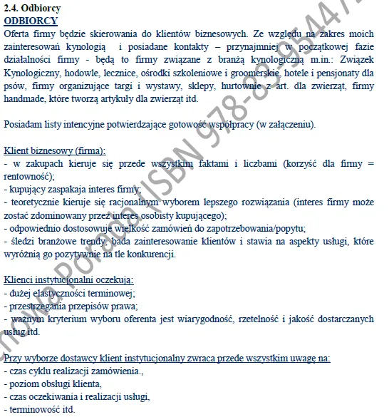 BIZNESPLAN agencja marketingowa kanał internetowy - gotowy wzór PDF do dotacji