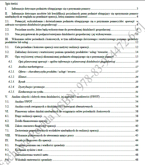 Biznesplan produkcja ozdób i dekoracji z drewna – gotowy wzór PDF do dotacji