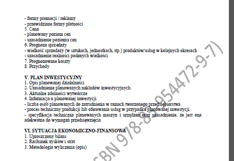 Biznesplan pracownia krawiecka – gotowy wzór PDF do dotacji