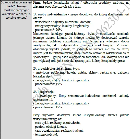 Biznesplan usługi stolarskie (2) Biznesplan usługi stolarskie – gotowy wzór PDF do dotacji