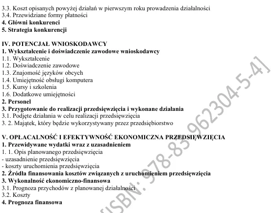 Spis treści 2 Biznesplan warsztat samochodowy PDF – wzór do dotacji