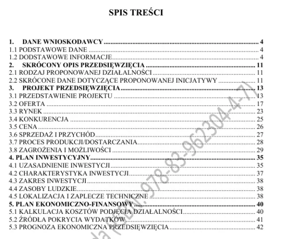 Biznesplan mobilna sauna na wynajem PDF – wzór do dotacji