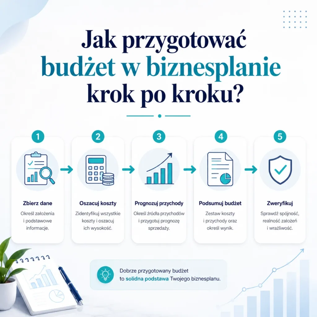 Jak przygotować budżet w biznesplanie – przykład krok po kroku