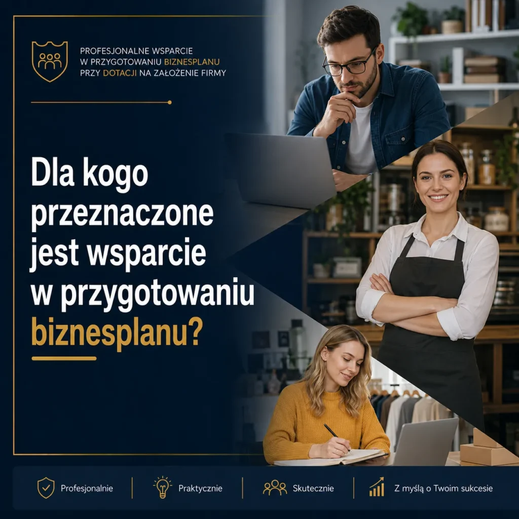 Przykładowe biznesplany Profesjonalne wsparcie w przygotowaniu biznesplanu przy dotacji na założenie firmy