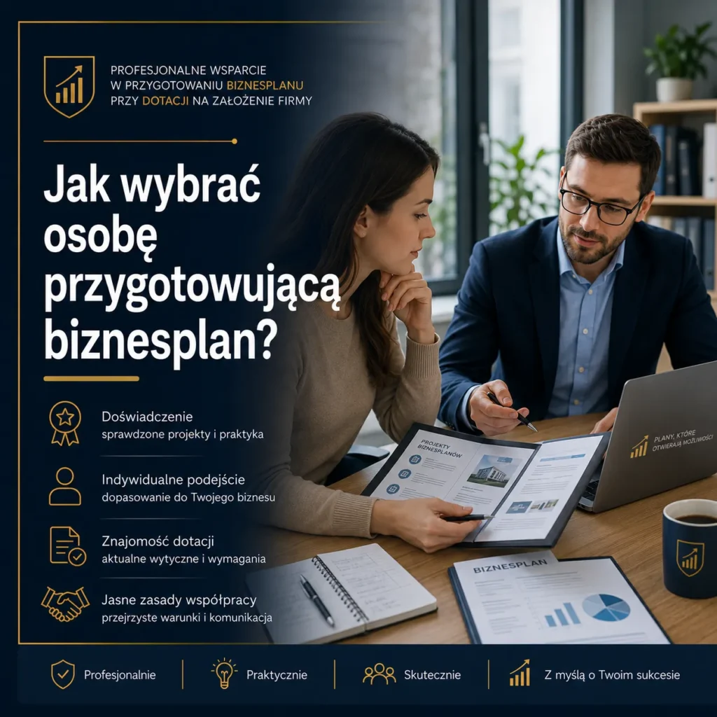 Przykładowe biznesplany Profesjonalne wsparcie w przygotowaniu biznesplanu przy dotacji na założenie firmy