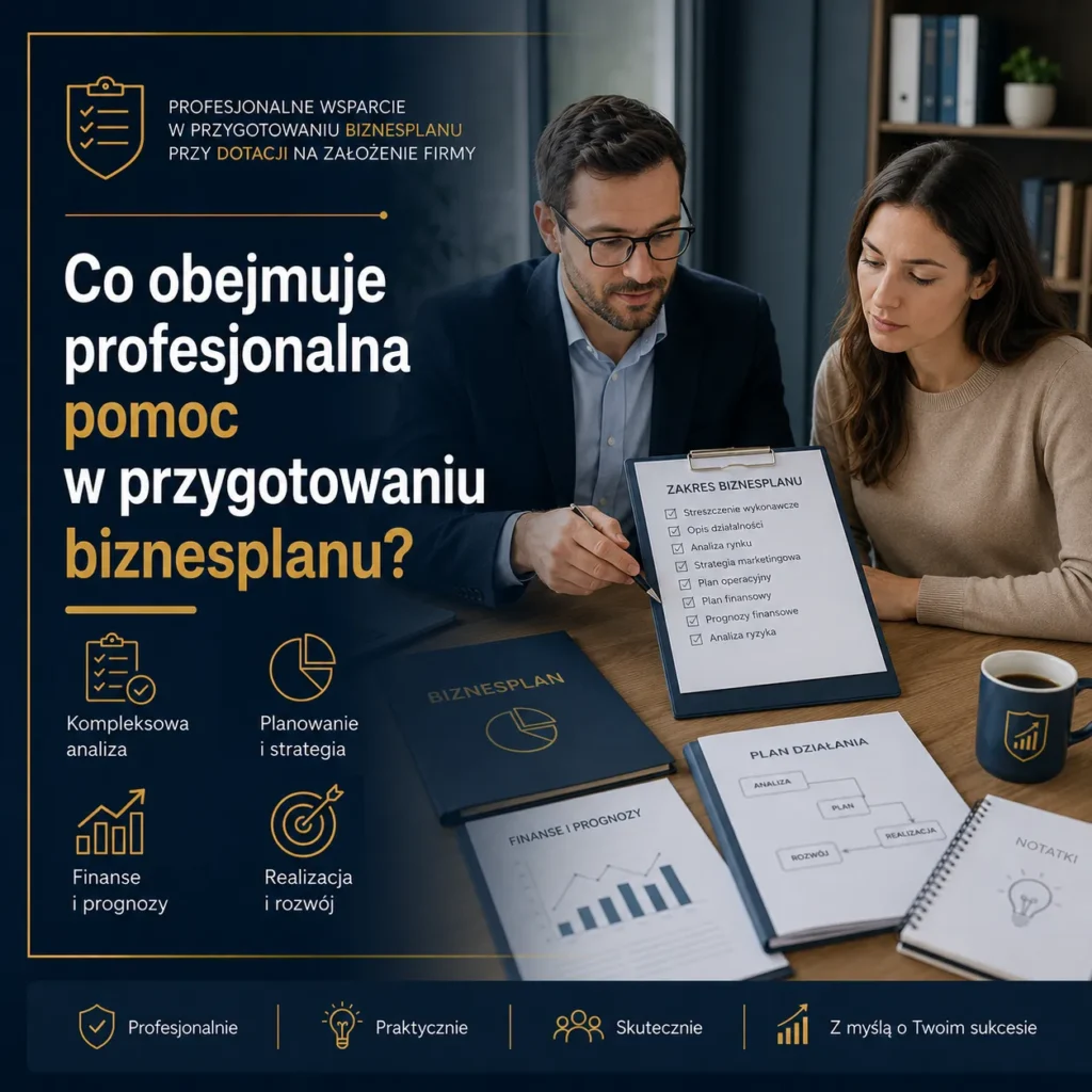 Przykładowe biznesplany Profesjonalne wsparcie w przygotowaniu biznesplanu przy dotacji na założenie firmy