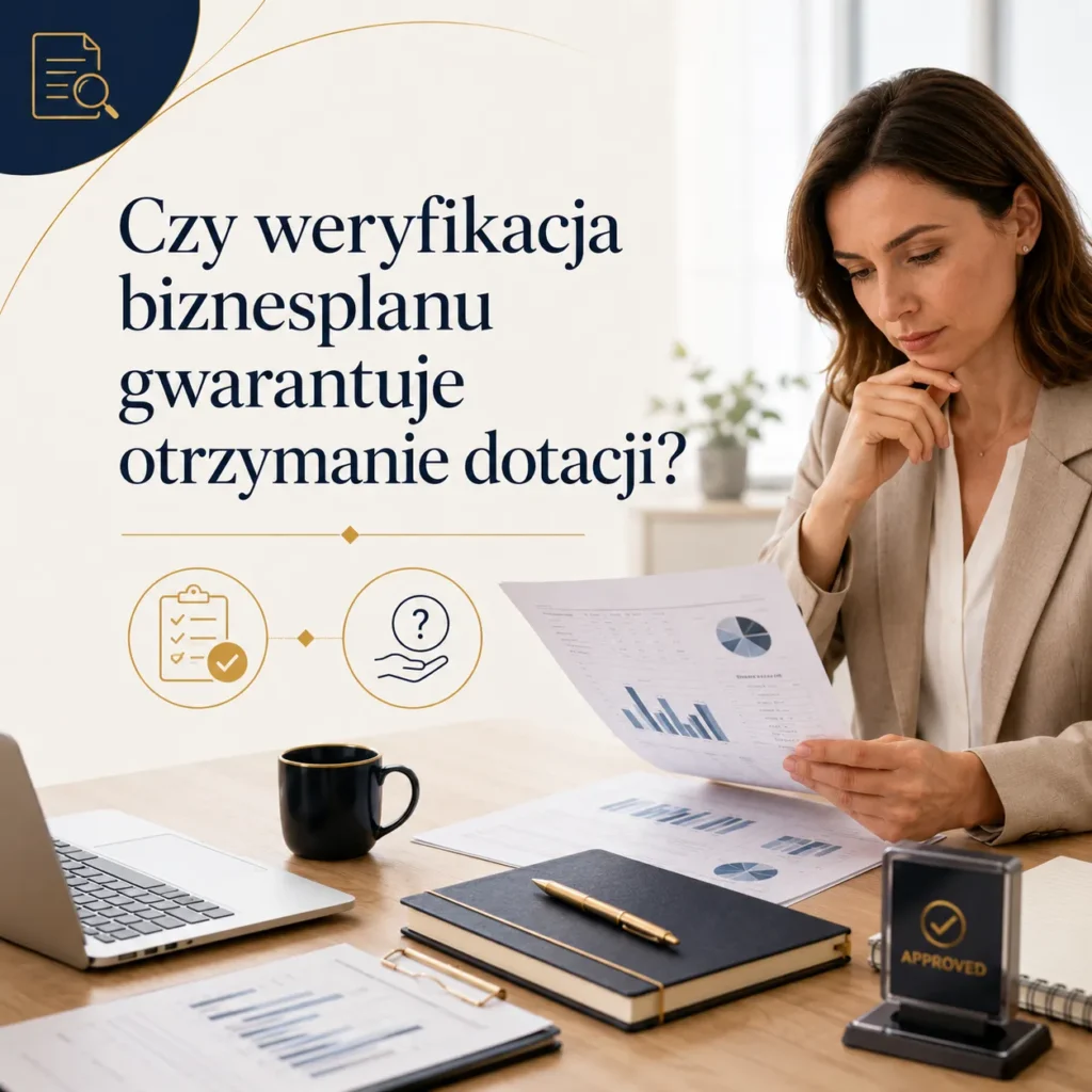 Weryfikacja biznesplanu i wniosku o dotację