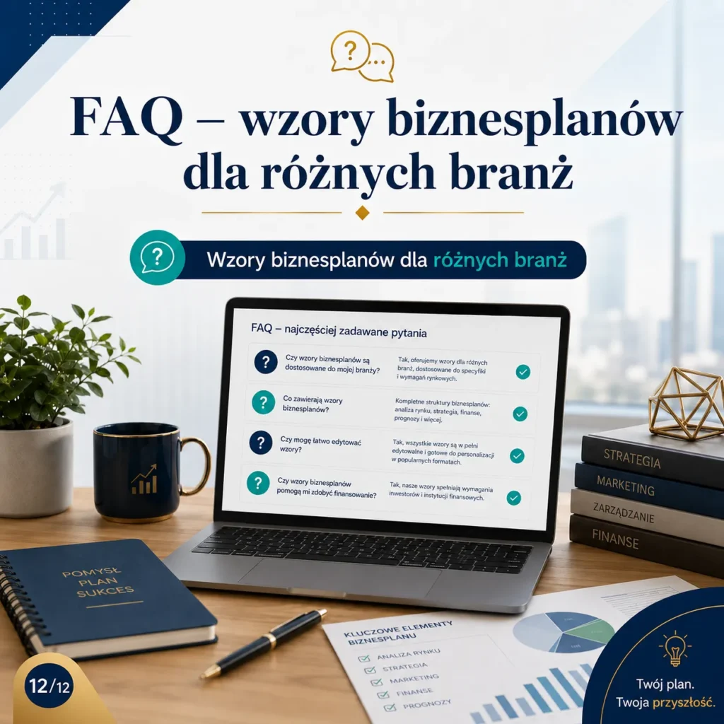 Wzory biznesplanów dla różnych branż
