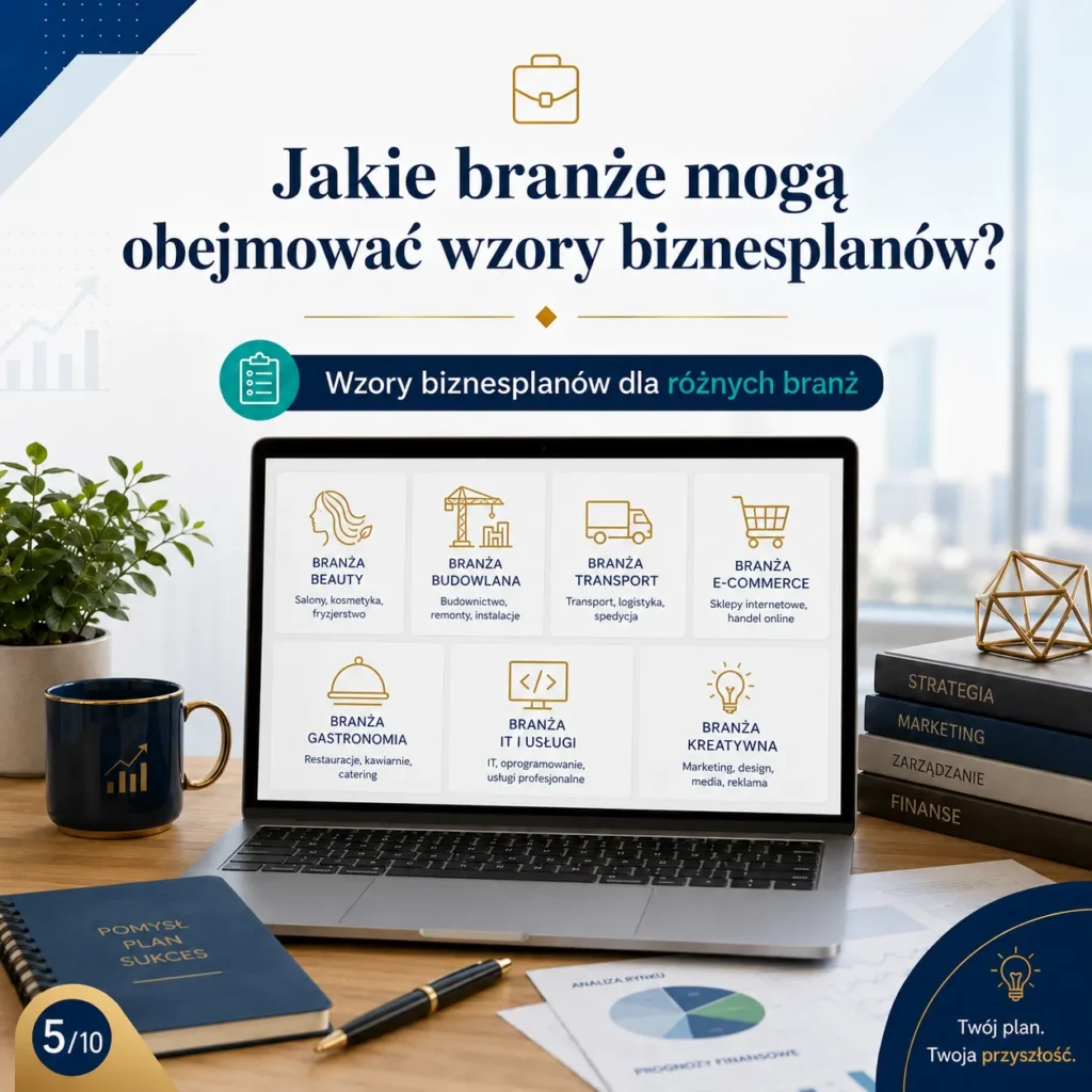 Wzory biznesplanów dla różnych branż