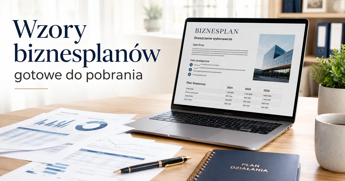 Wzory biznesplanów gotowe do pobrania na komputerze