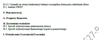 BIZNESPLAN znakowanie odzieży (haft komputerowy, termotransfer, projektowanie) – wzór PDF do dotacji