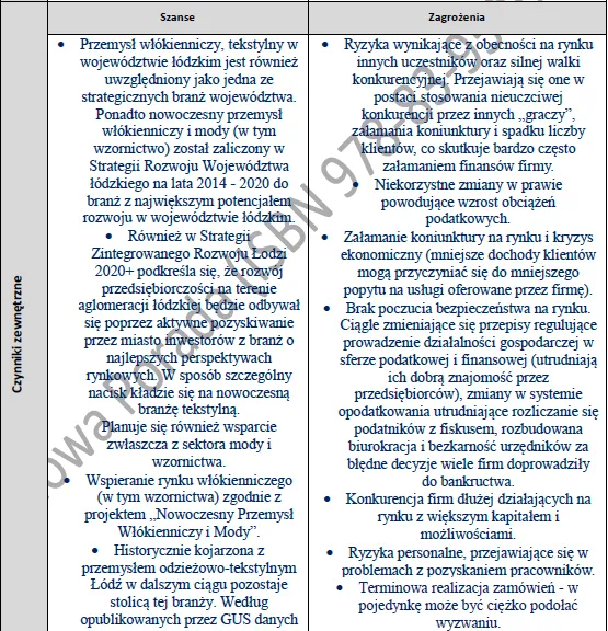 BIZNESPLAN znakowanie odzieży (haft komputerowy, termotransfer, projektowanie) – wzór PDF do dotacji