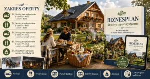 Biznesplan agroturystyka (kwatery, noclegi i atrakcje dla gości) - wzór PDF do dotacji 