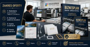 Biznesplan drukarnia (produkcja kalendarzy i elementów poligraficznych) – wzór PDF do dotacji 