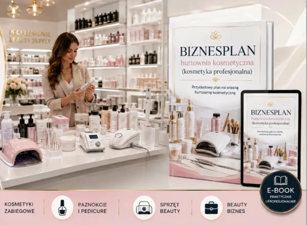 BIZNESPLAN hurtownia kosmetyczna (kosmetyka profesjonalna) – wzór PDF do dotacji