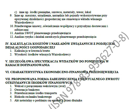 BIZNESPLAN pomoc drogowa (autoholowanie i transport pojazdów) – wzór PDF do dotacji