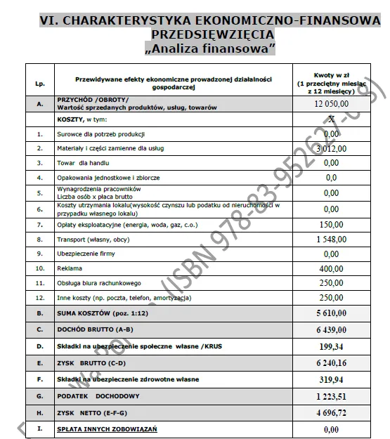 Biznesplan pomoc drogowa (autoholowanie i transport pojazdów)