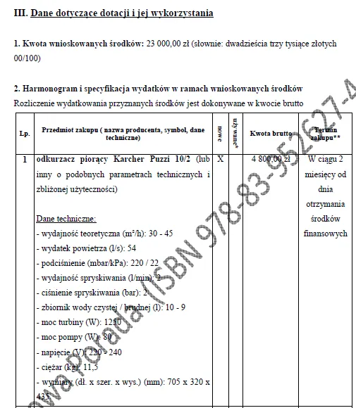 BIZNESPLAN pranie tapicerki i czyszczenie parowe - wzór PDF do dotacji