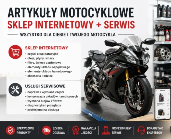 BIZNESPLAN sklep motocyklowy (sklep online z częściami + serwis) - wzór PDF do dotacji