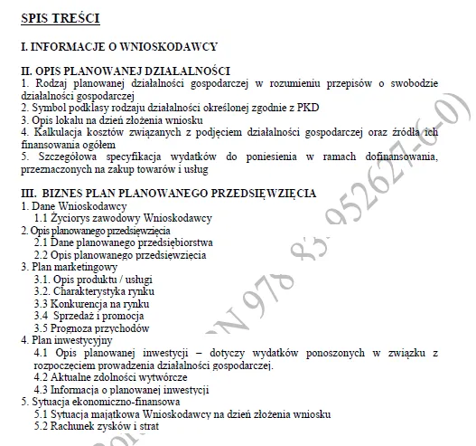 BIZNESPLAN sklep z pamiątkami (upominki, biżuteria i galanteria) – wzór PDF do dotacji