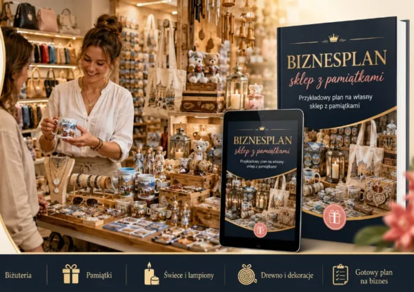 BIZNESPLAN sklep z pamiątkami (upominki, biżuteria i galanteria) – wzór PDF do dotacji