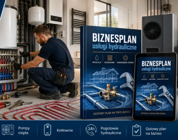 BIZNESPLAN usługi hydrauliczne (instalacje wodne, grzewcze i pompy ciepła) - wzór PDF do dotacji