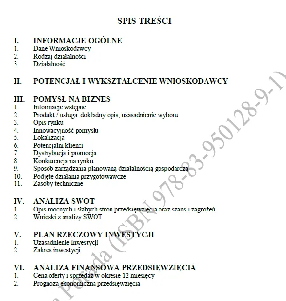 BIZNESPLAN usługi ogrodnicze (pielęgnacja ogrodów i terenów zielonych) – wzór PDF do dotacji