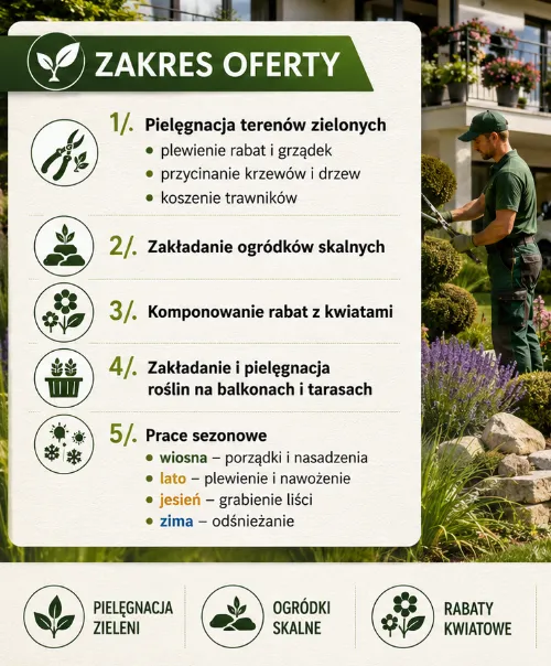 BIZNESPLAN usługi ogrodnicze (pielęgnacja ogrodów i terenów zielonych) – wzór PDF do dotacji