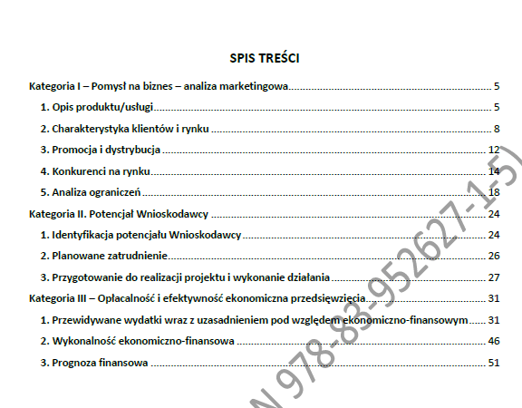 BIZNESPLAN usługi remontowo-budowlane – wzór PDF do dotacji