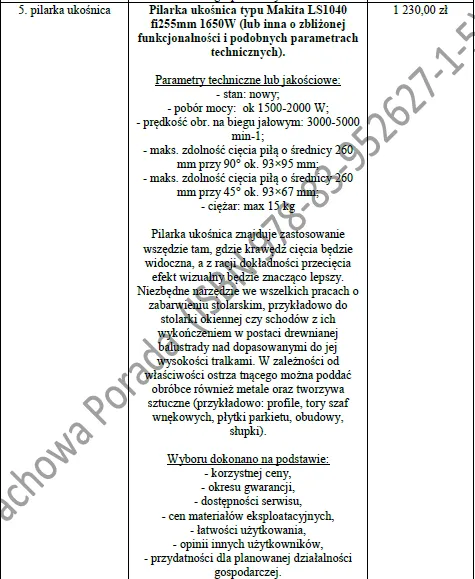 BIZNESPLAN usługi remontowo-budowlane – wzór PDF do dotacji