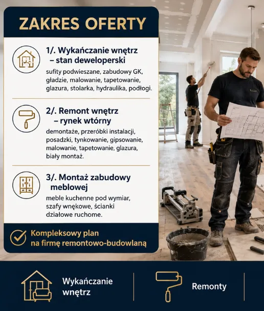 BIZNESPLAN usługi remontowo-budowlane – wzór PDF do dotacji