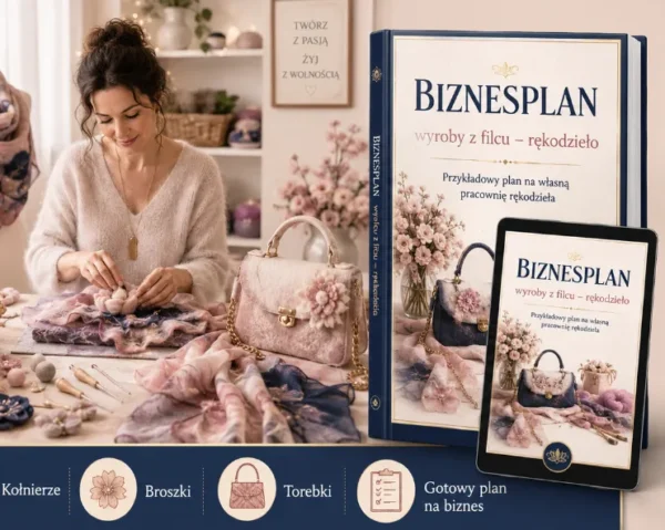 BIZNESPLAN wyroby z filcu (filcowanie na mokro i rękodzieło) - wzór PDF do dotacji