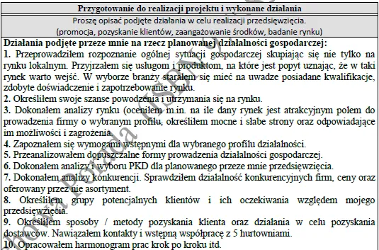 BIZNESPLAN zakład stolarski (meble na wymiar, renowacja i montaż) - wzór PDF do dotacji