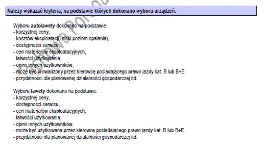 BIZNESPLAN autolaweta (pomoc drogowa i holowanie) - wzór PDF do dotacji