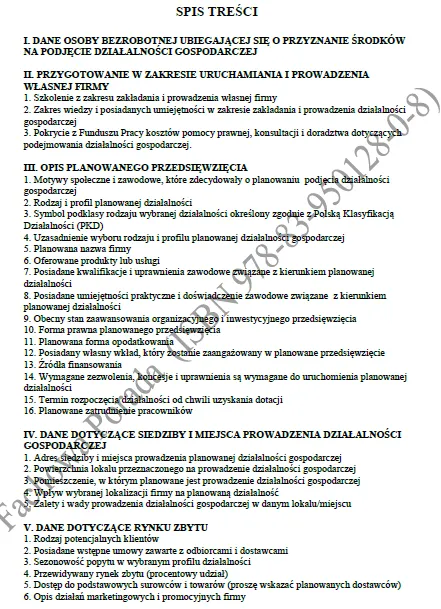 BIZNESPLAN biuro nieruchomości (pośrednictwo w sprzedaży, kupnie i najmie) - wzór PDF do dotacji