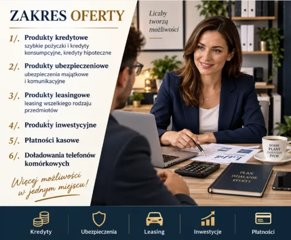 Biznesplan doradztwo i pośrednictwo finansowe (kredyty, ubezpieczenia i leasing) - wzór PDF do dotacji