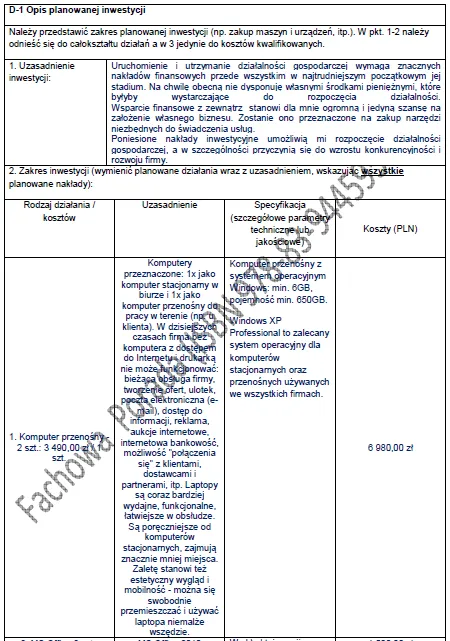BIZNESPLAN doradztwo logistyczne (zamówienia, koszty, controlling, raporty i szkolenia) - wzór PDF do dotacji