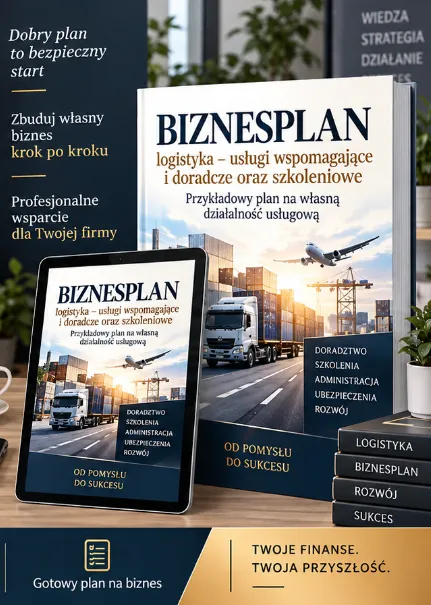 BIZNESPLAN doradztwo logistyczne (zamówienia, koszty, controlling, raporty i szkolenia) - wzór PDF do dotacji