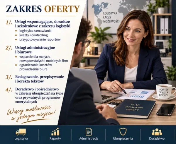 BIZNESPLAN doradztwo logistyczne (zamówienia, koszty, controlling, raporty i szkolenia) - wzór PDF do dotacji