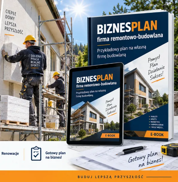 BIZNESPLAN firma remontowa i elewacyjna (remonty wnętrz, docieplenia i elewacje) - wzór PDF do dotacji